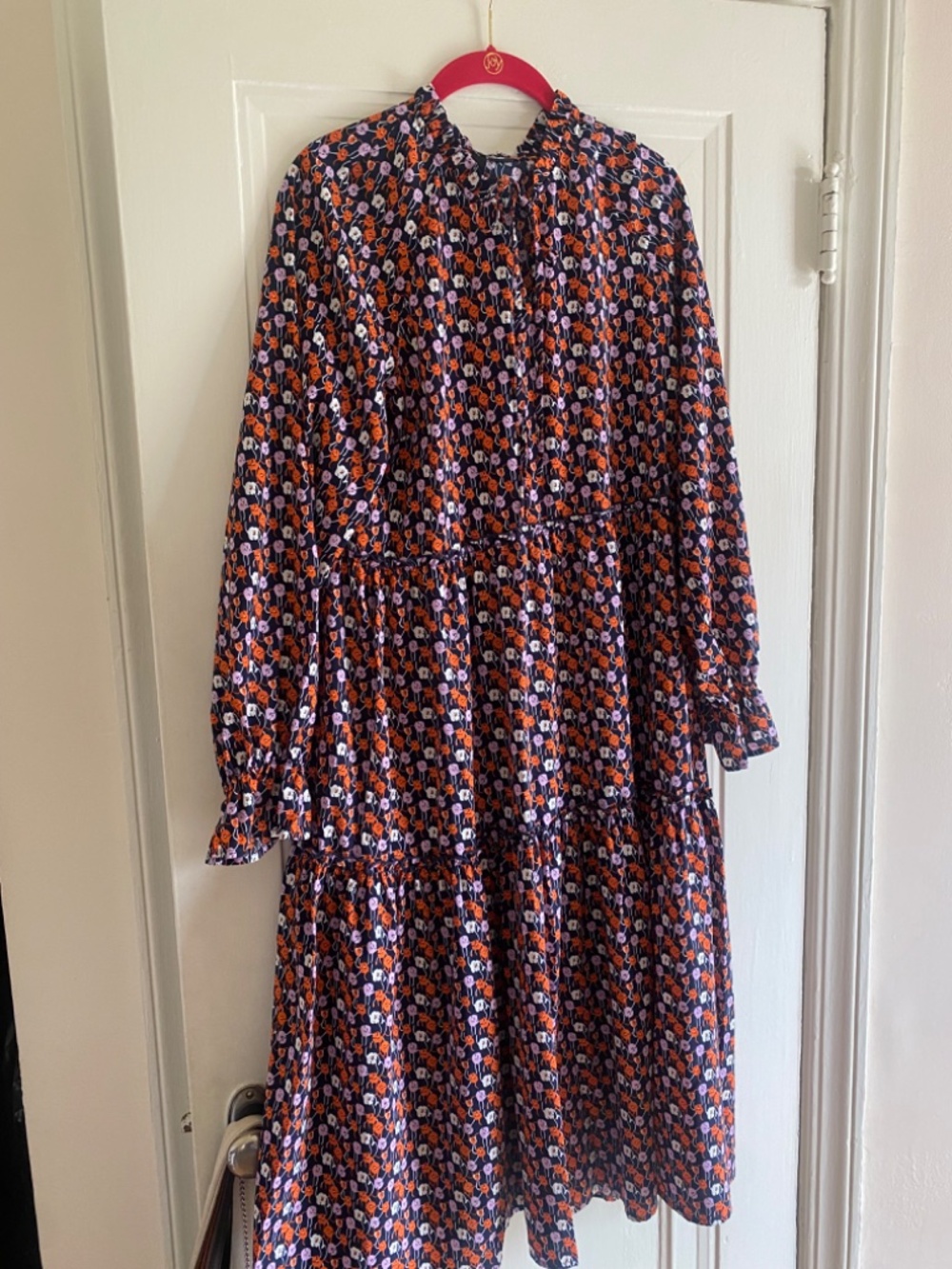 Y.A.S. Vella printed tiered maxi dress in multi - Picture 3 of 13
